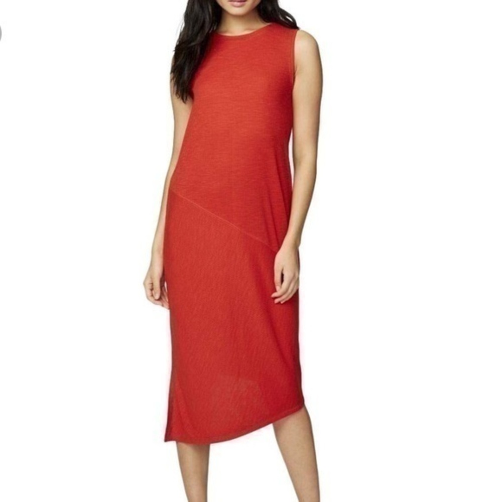 Rachel Roy Womens Ribbed Asymmetrical Dress